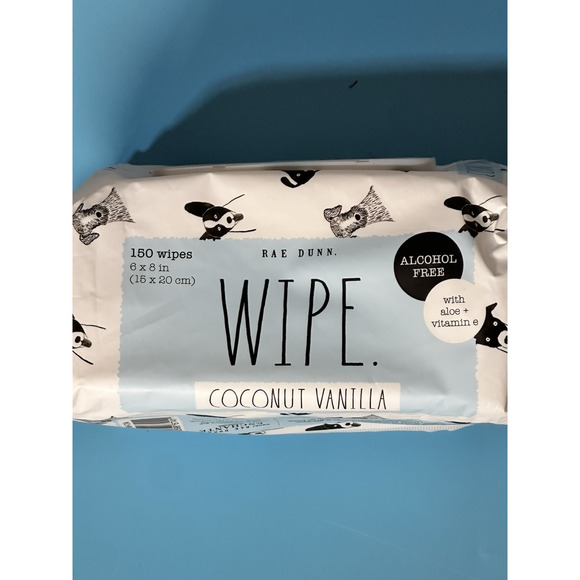 Rae Dunn 150 Pet Wipes Coconut Vanilla Scented Alcohol Free - Picture 4 of 4